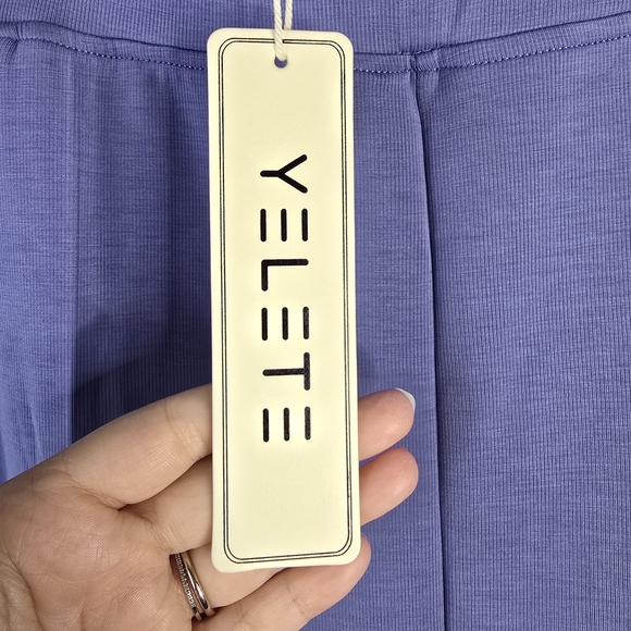 NWT Yelete Lavender Lounge Pants Womens Plus Size 3XL Wide Leg With Pockets - Picture 3 of 6